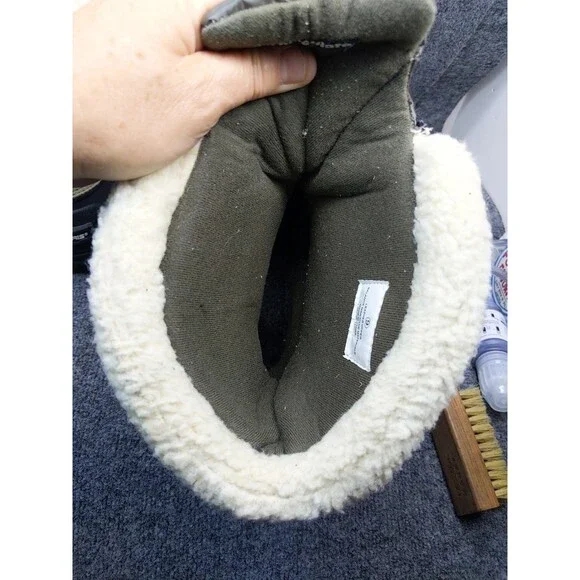 Polaris Womens Size 9 Leather Fur Lined Top Thinsulate Zip Up Snow Boots - Picture 14 of 15